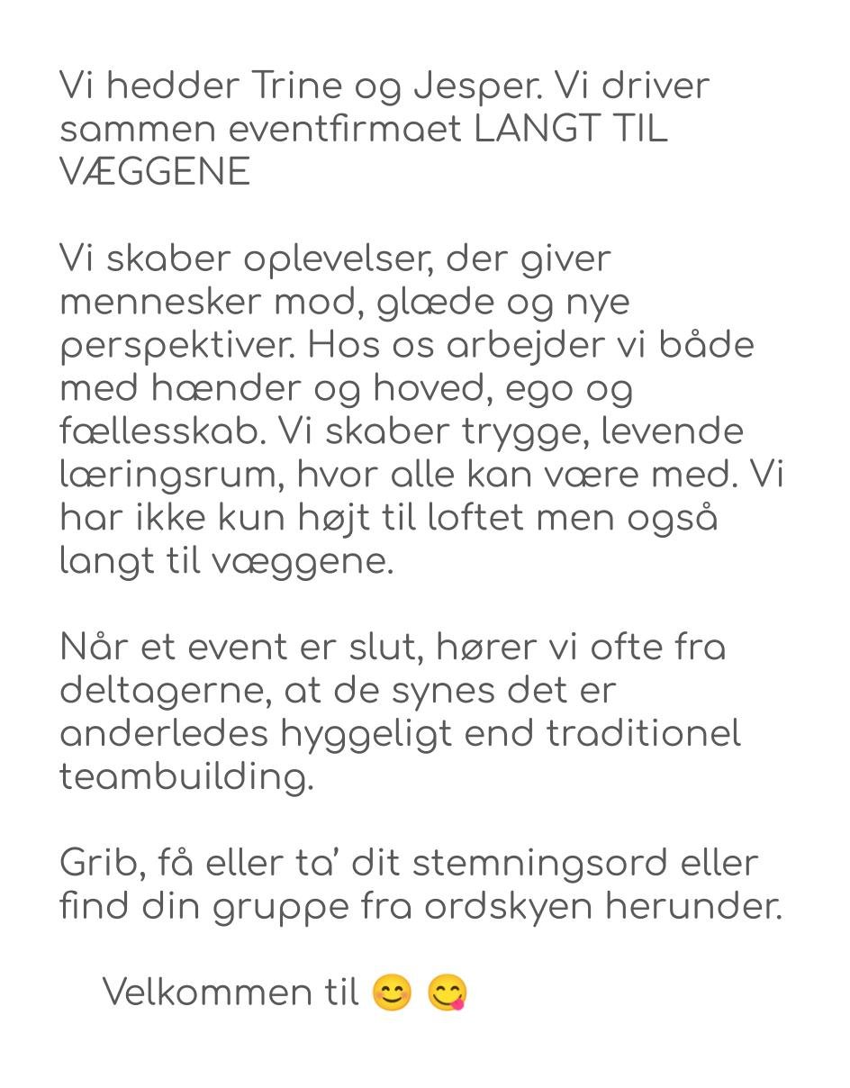 Klargøring til event